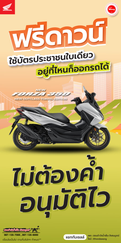 Honda Forza…คุ้มค่ากว่าที่คิด!
